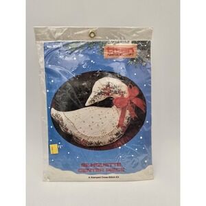 Titan Needlecraft Stamped Cross Stitch Kit Goose Silhouette Centerpiece 1980s